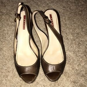Prada Heels - 39.5 - brown